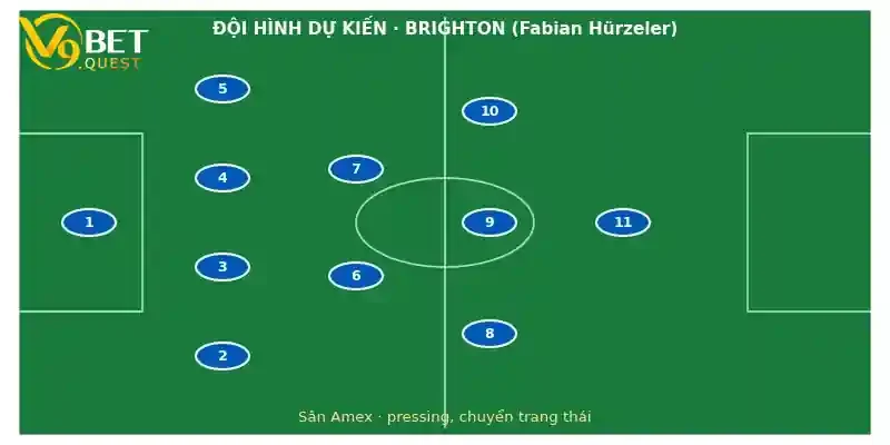 Soi kèo Brighton vs Crystal Palace ngày 18/10 – Ngoại hạng Anh 3 Đội hình dự kiến Brighton vs Crystal Palace