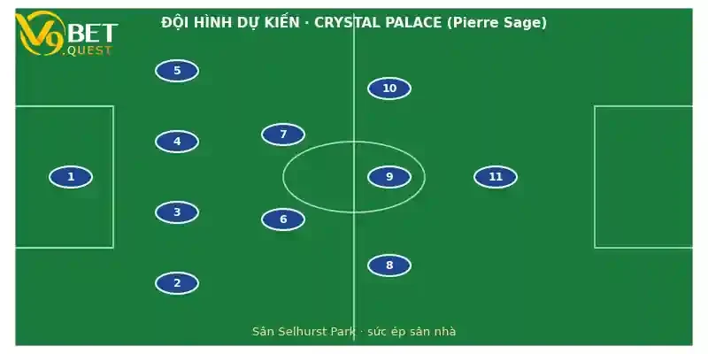 Soi kèo Crystal Palace vs Nottingham Forest 3 Đội hình dự kiến Crystal Palace vs Nottingham Forest